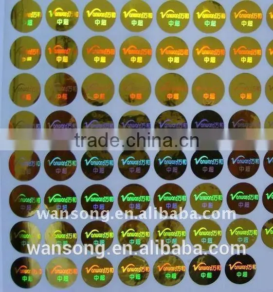 3D Hologram Label Roun Design Printint Logo 3d Hologram photo-2
