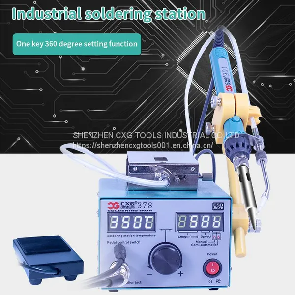 CXG 378 80W Automatic Solder Machine/feed Tin Machine/Soldering Stations Set/internal Continuous Welding Soldering Iron