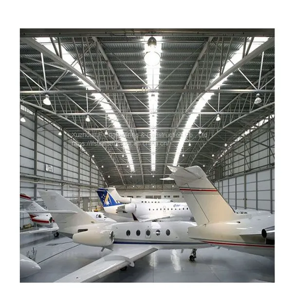Customized Dimension Long Span Steel Space Frame Airplane Prefabricated Hangar photo-5