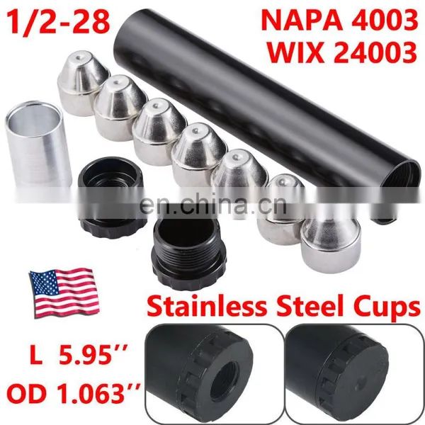 Aluminum 5/8-24Silver Trap Solvent Fuel Filters For NAPA 4003 WIX 24003 photo-5