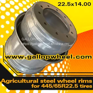 Агрокультурные стальные диски размером 22.5x14.00 для шин 445-65R22.5