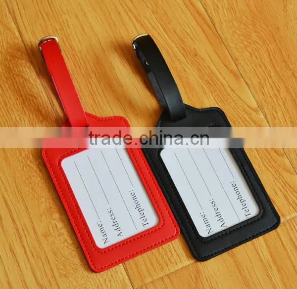 Wholesale Genuine Leather Luggage Tags Baggage Tags Colorful Luggage Parts photo-2