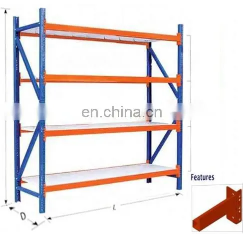 Grocery Store Display Rack Light Duty 6 Layers Steel Storage Slotted Boltless Rivet Shelving