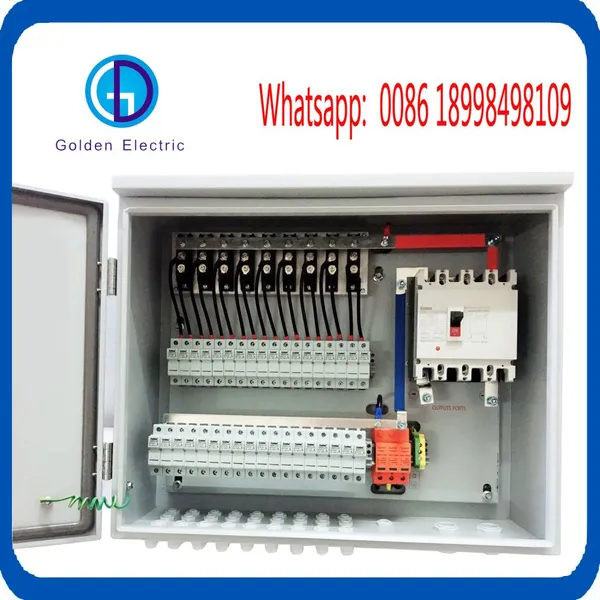 Solar Metal DC PV Combiner Box With Anti-Reverse Diode Combination Panel Solar System Connection Box PV Array Box 1000V DC Solar Junction Box photo-4