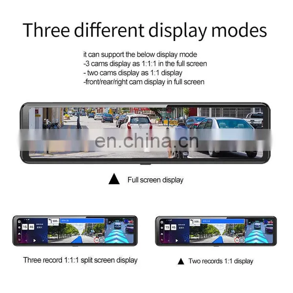 12Inch 4G Car DVR Mirror Android Dashcam WiFi GPS Navigation Dashboard Camera Driving Recorder 1080P Rear View Mirorr Backup Cam photo-3