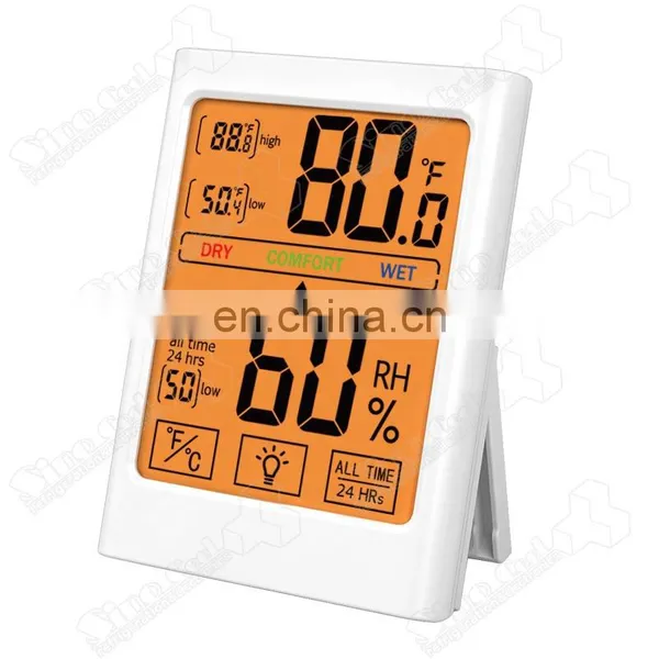 MC34 Digital Wall Thermometer Lcd Thermometer Temperature and Humidity Monitor