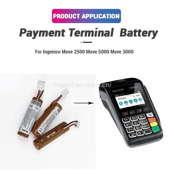 Lithium Ion 3.7V 2600mAh Replacement F26402298 Move 2500 3500 5000 li Ion Battery for Ingenico Pos Terminal Machine photo-5