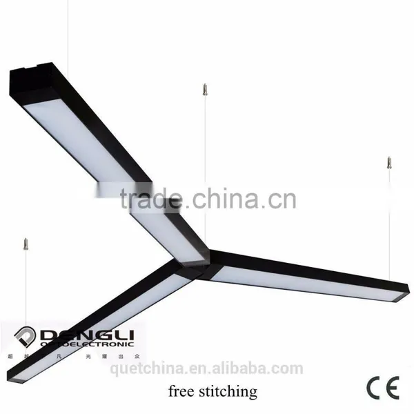 1200*88mm Office Pendant Lamp Interior Commercial Lighting Library Pendant Lights Industrial Pendant Light Black Housing photo-4