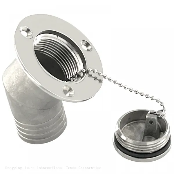 ISURE MARINE Deck Filler Marine Boat Yacht 316 Stainless Steel Deck Fill Fuel 1-1/2'' 38mm