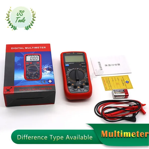 Digital Multimeter With AC DC Voltmeter Ohm Volt Amp Tester Pocket Meter Backlight Tests Wire, Voltage Current Resistance Diode photo-5