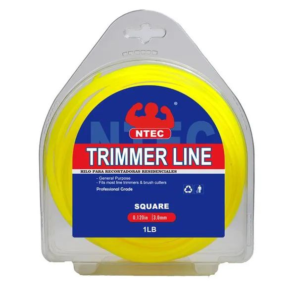 Nylon Trimmer Line Square Shape 1LB Blister Packing