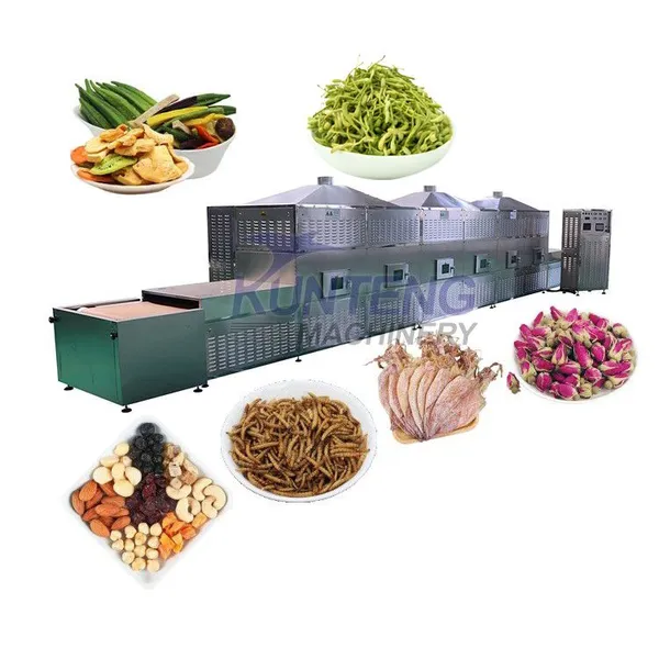 Seafood microwave oven dryer corn starch pepper powder drying and dehumidification equipment