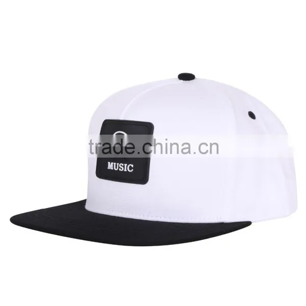 Custom Customize Snapback Caps Hats Hot Design Leather Patch Logo Snapback Caps Wholesale photo-5
