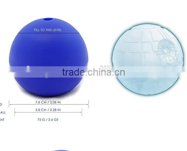 Food Grade Silicone BPA Free Ice Ball Maker , Ice Ball Sphere Mold For Whisky And Cocktail photo-4