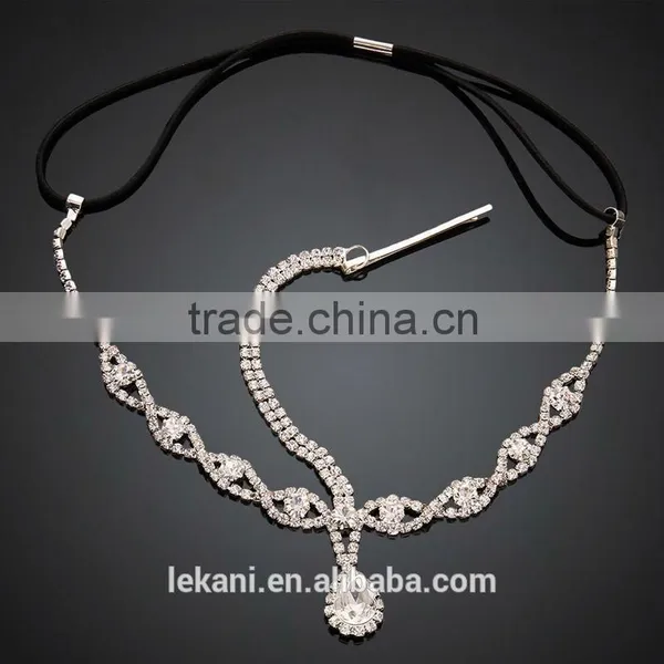 Elegant Metal Innovative Design Crystal Head Chain Jewelry Wholesale photo-5