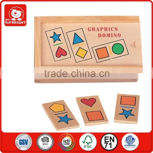 Clastic China Factory Toys 28 Pcs Fancy Toy in Storage Wood Box Enlightenment Early Education Children Domino Game photo-5