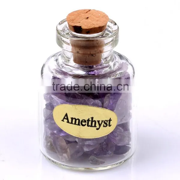 Sankrit Usui Chakra Chip Stones in Glass Bottles Quality Choice photo-2