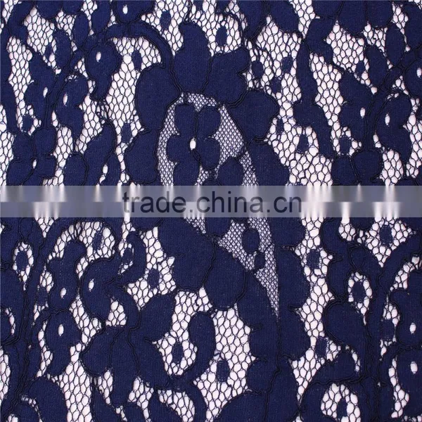 Great Design With Competitive Price Knitting Polished Heavy Cotton Nylon Lace Fabric for Evening Long Dresses photo-4