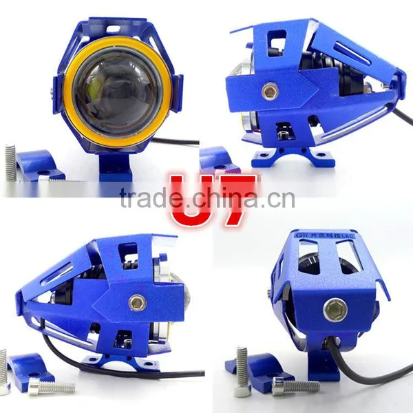 WEIKEN 15W Black Moto Motorcycle Bullet Led Headlight/ Motorcycle Spar Accessories photo-3