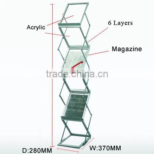 High Quality Magazines and Newspapers Rack Plexiglass photo-3