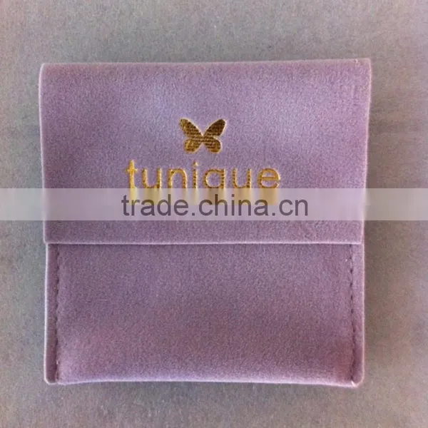Custom Logo Packaging Case Velvet Jewelry Gift Bag With Flap Quality Choice Most Popular