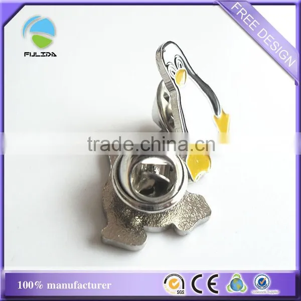 Custom Animal Penguin Shaped Metal Lapel Pin Badge photo-2