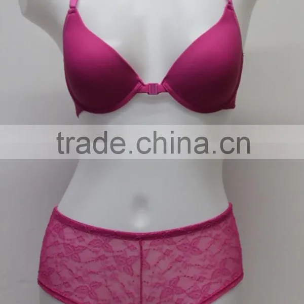 Custom Make Design Sexy Girl's Underwear Transparent Women's Lingerie Cotton Hot Sexy Bra Panty Set