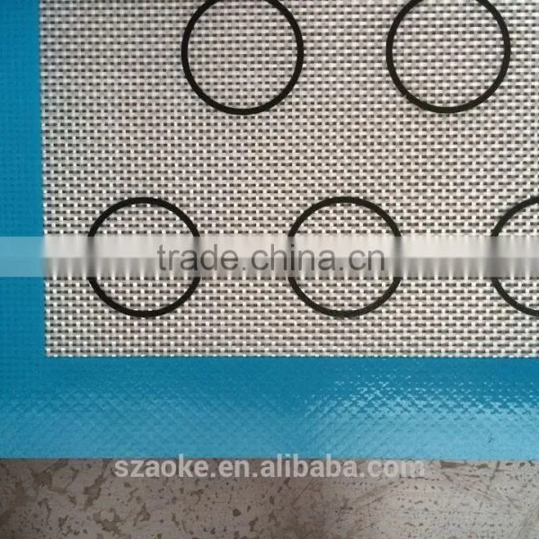 FDA LFGB 40x30cm Grade Silicone Macarons Baking Mat photo-3