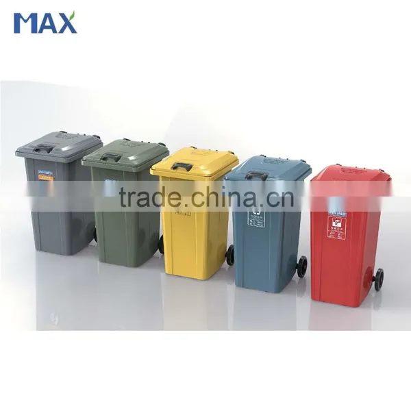 Outdoor Stainless Steel Airtight Dustbin Wheel