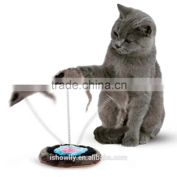 Cat Toy Pet Toys Supplies Spring Mouse Moving Mice Funny Kitten Play Plush New photo-2