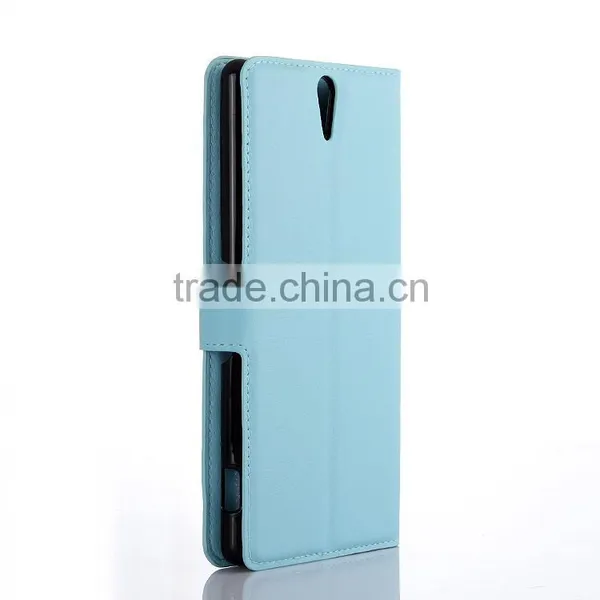 Luxury Mobile Phone PU Leather Flip Cover Case For Sony C5 Leather Case photo-3