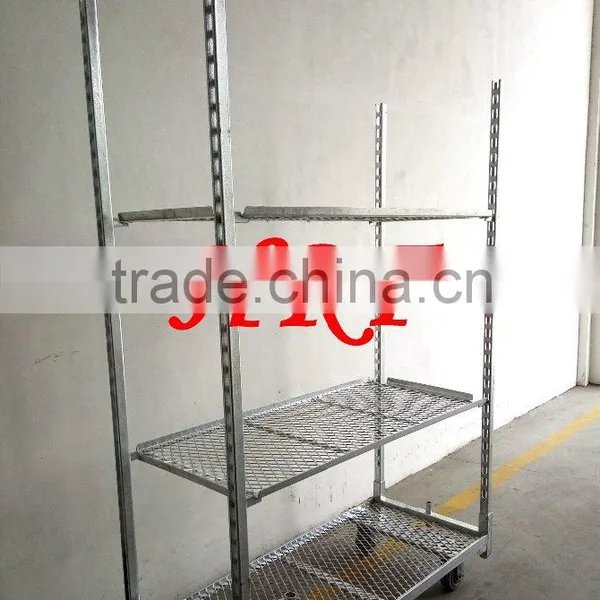 Display Flower Trolley.Display Cart.Plants Trolley. Mesh Cart .Steel Roll Trolley Garden Tool Cart Steel Rolling Trolley Tool photo-2