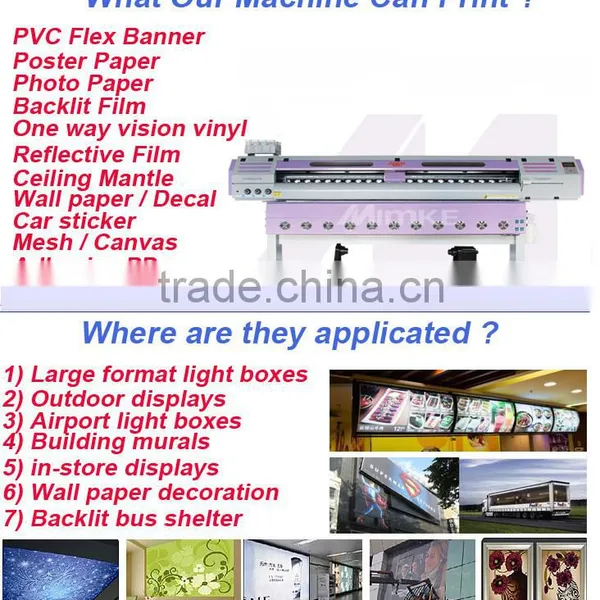 Mimke Best Selling Dx5 Head Digital Eco Solvent Printer 1.6 M/1.8 m For Sale M-165D/M-195D photo-5