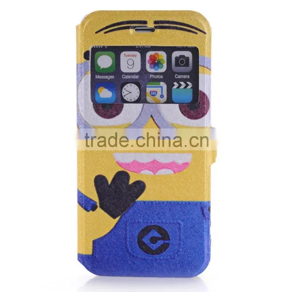 Stand Style Magnet Flip PU Leather Cartoon Paiting Pattern Soft Case For IPhone 6 6S 4.7Inch Wallet Cover for Iphone6 Phone Bags photo-3