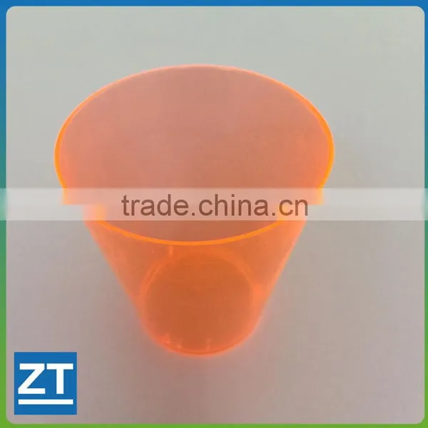 Polychrome Disposable Plastic Orange Shot Glass 2-oz
