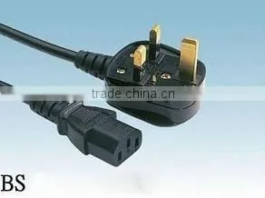 QIAOPU Uk AC Power Cord, Plug for Electrical Equipment D09/QT3