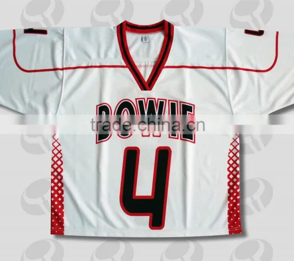 T+N 100% Polyester Embroidered Logo Chicago Ice Hockey Jersey For Fans photo-3