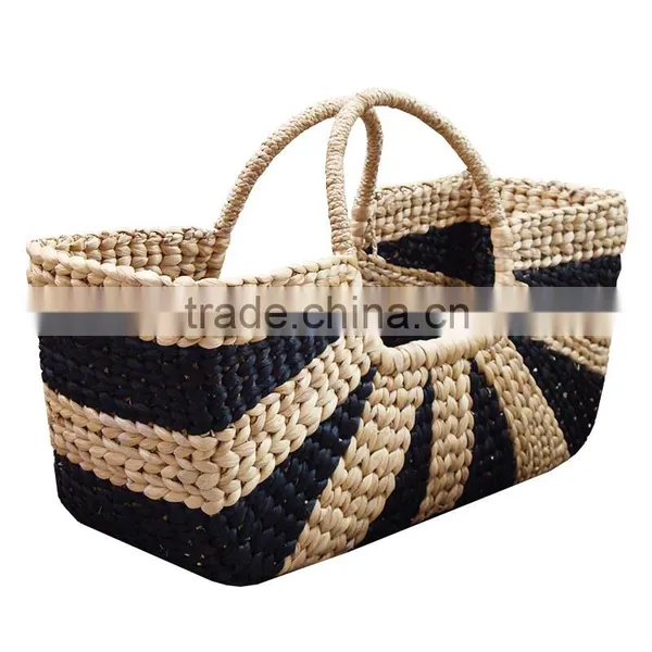 High Quality Best Selling Natural and Black Water Hyancinth Lady Handbag From Vietnam