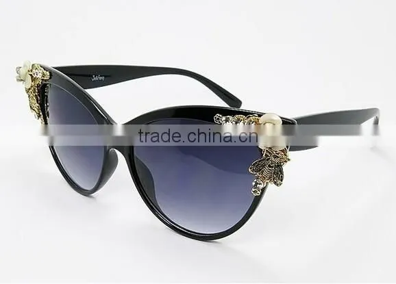 High Quality Vintage Retro Women's Butterfly Cat Eye Anti-UV Beach Sunglasses photo-2