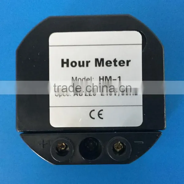 2015 Hot Sale Black Color HM-1 Hour Meter With Frame AC220V 50Hz 48*48mm 72*72mm photo-4