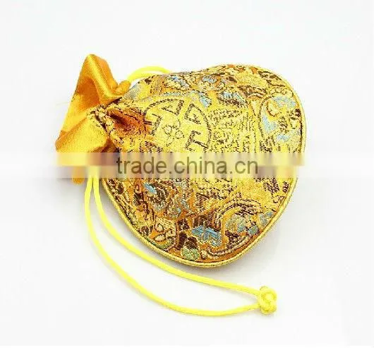 Small Drawstring Canvas Jewelry Pouch Bag photo-5