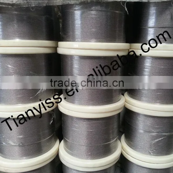 7x19 Stainless Steel Wire Rope for Sale