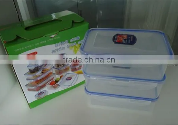 2500ml Clear Plastic Lock Box, Clear Plastic Lunch Bento Boxes photo-4