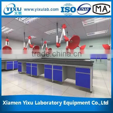 Biology Laboratory Island Bench With Reagent Shelf photo-5