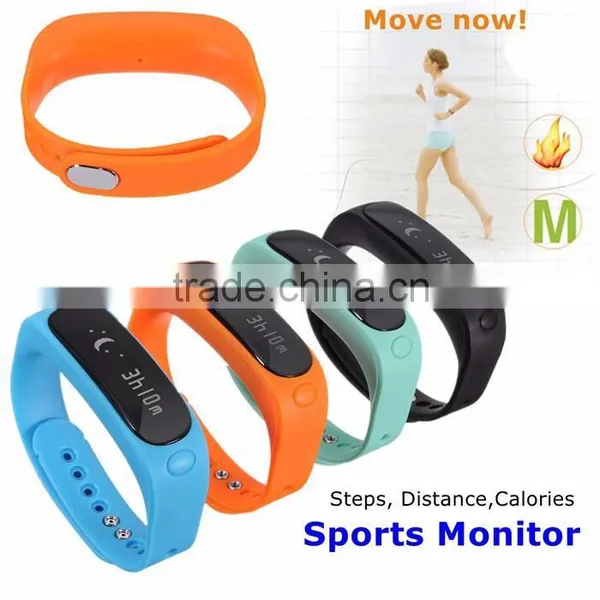 Calling Remind IP67 Waterproof Swimming Pedometer Running E02 Fitness Smart Band photo-4