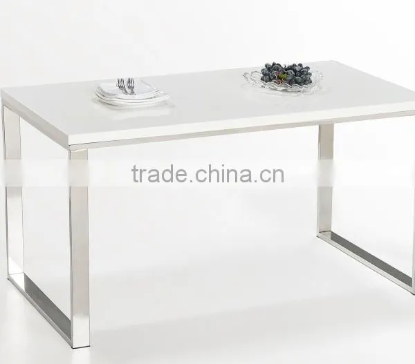 Thickness 20mm Natual Marble Inlay Dining Metal Table photo-6