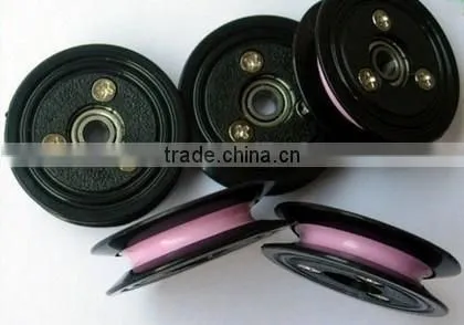 Plastic flanged Ceramic Roller ceramic pulley guide