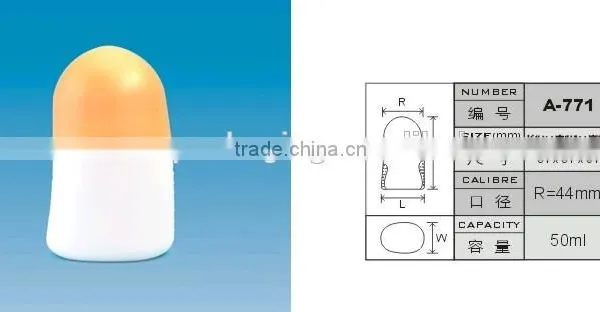 50ml Plastic Deodorant Roll on Bottle photo-3