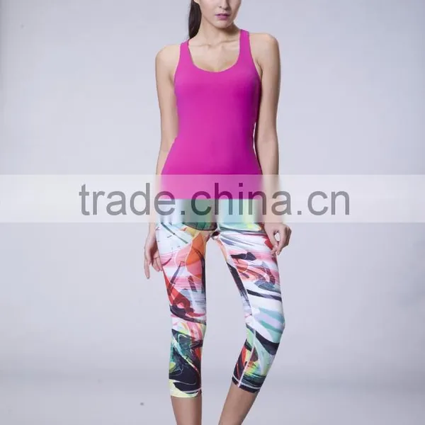 Custom Logo Women Yoga Gym Wear Workout Outfit Tank Top photo-6