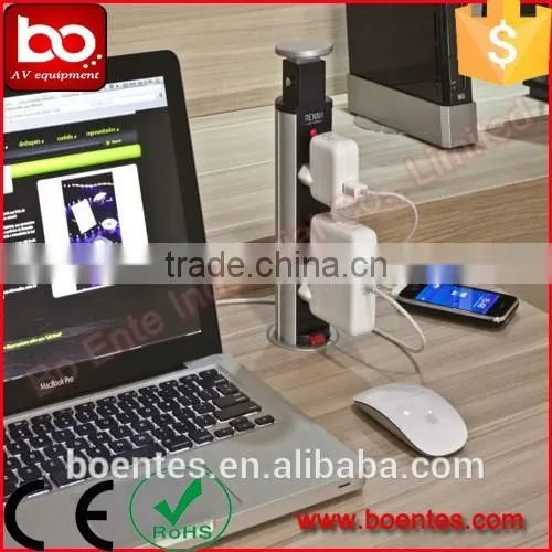 Tabletop Socket Panel With German Power+USB Charger/ Kitchen Hidden Socket photo-4